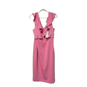 NWT Antonio Melani Feminine Romantic Preppy Whimsical Midi Semi-Formal XL Dress
